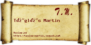 Téglás Martin névjegykártya