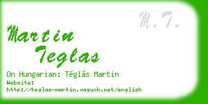 martin teglas business card